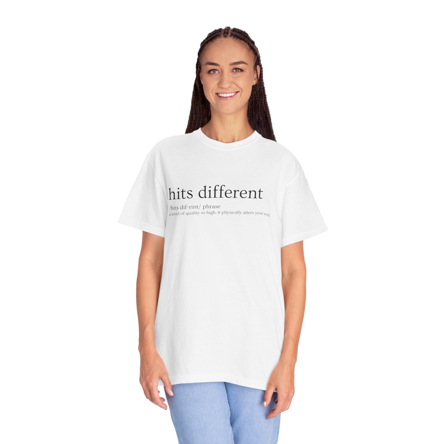 🔥 "Hits Different" Definition Tee – Beyond the Ordinary 🔥