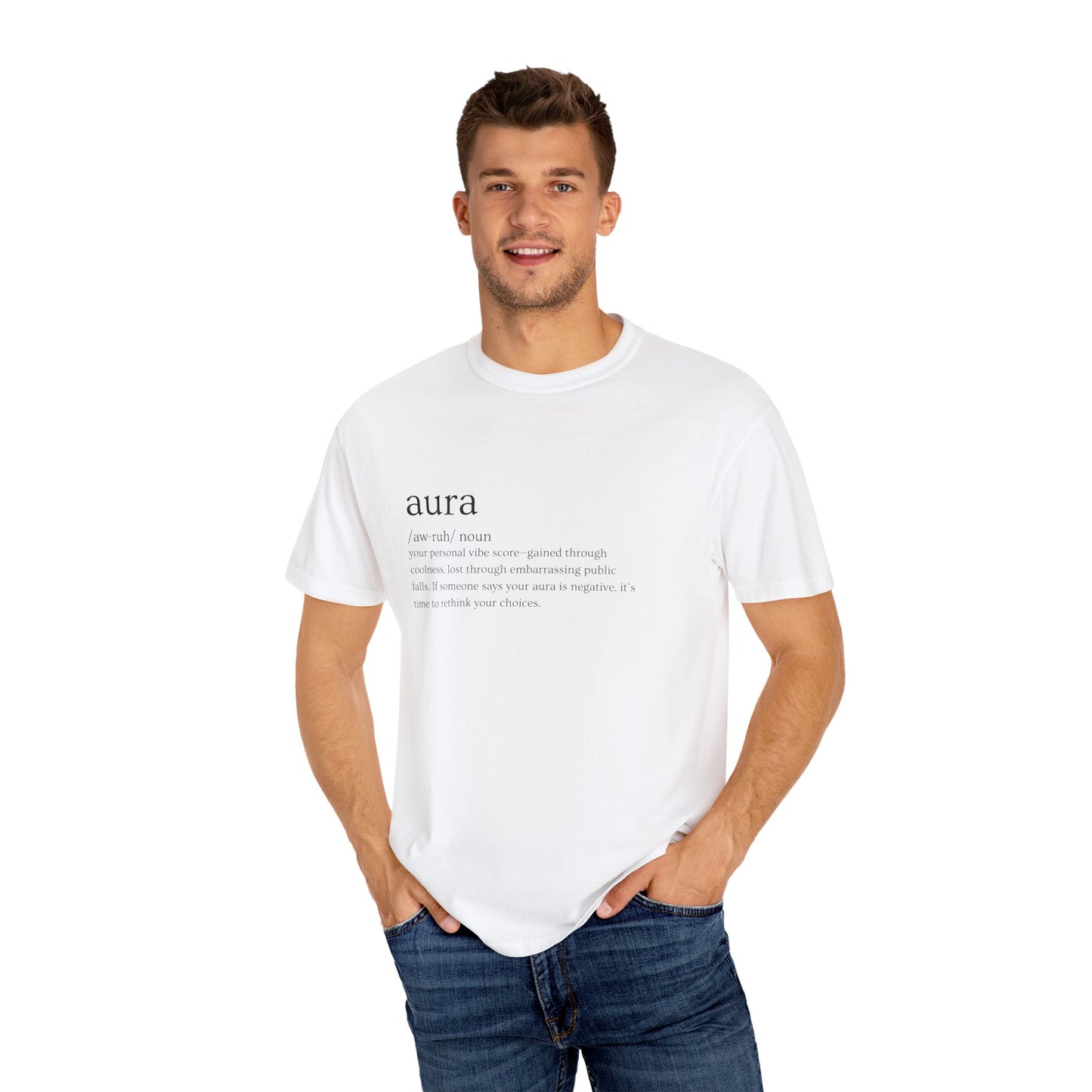 "Aura" Definition Tee – Your Vibe Score, Certified