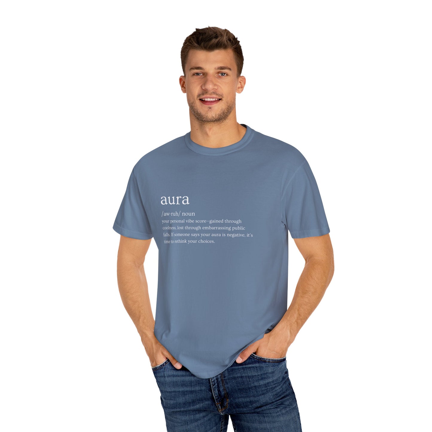 "Aura" Definition Tee – Your Vibe Score, Certified