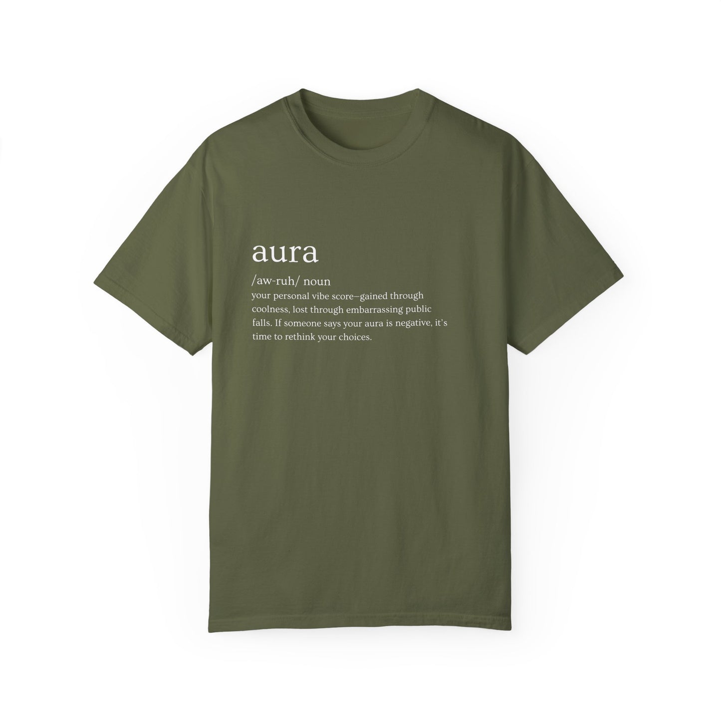 "Aura" Definition Tee – Your Vibe Score, Certified