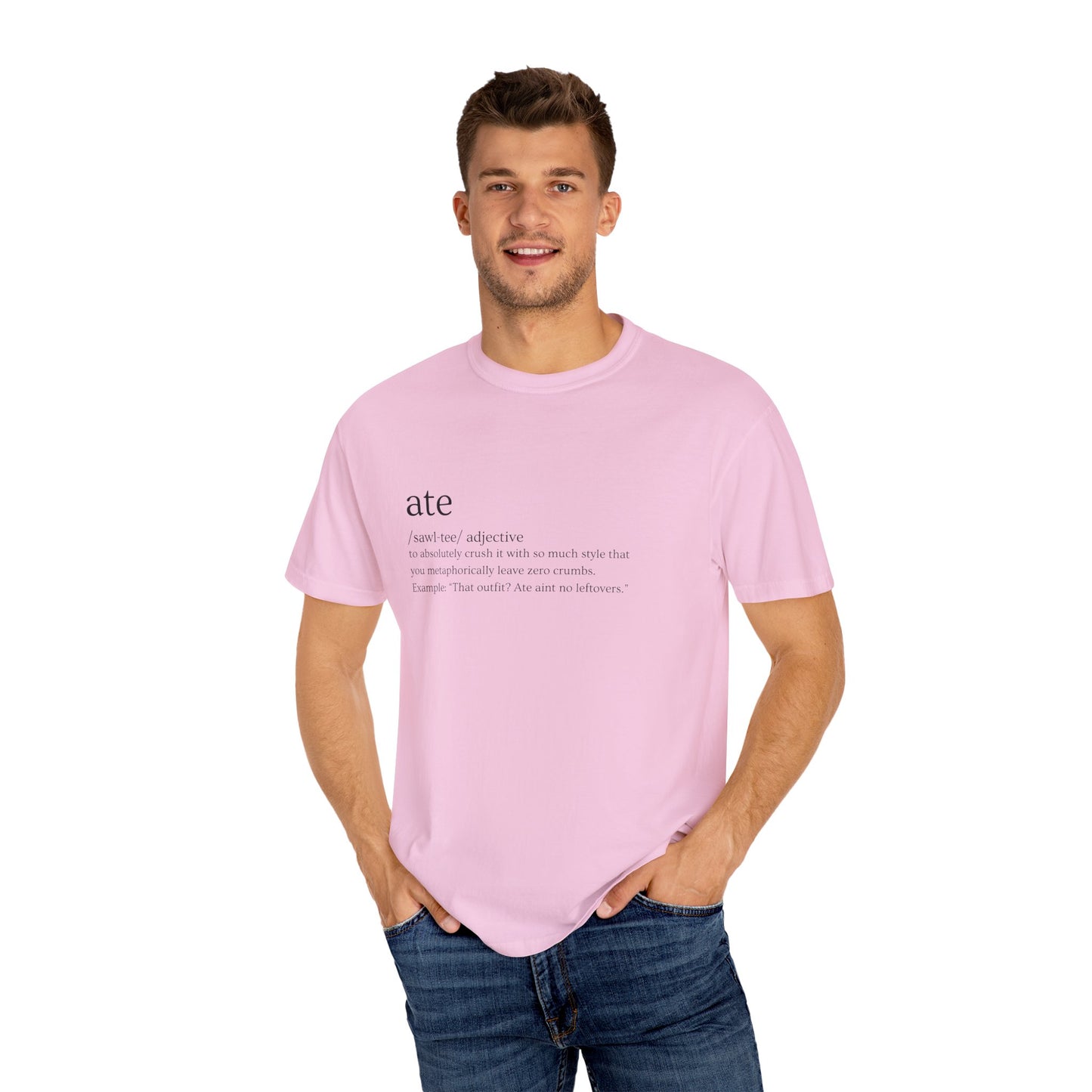 "Ate" Definition Tee – Zero Crumbs, Pure Perfection