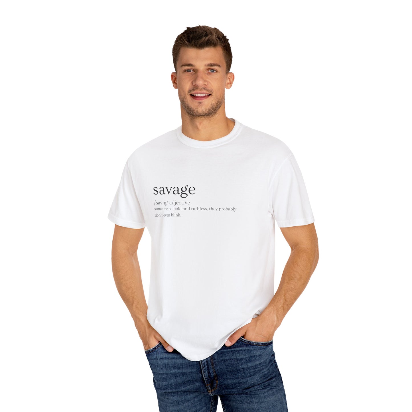 "Savage" Definition Tee - No Mercy, No Regrets