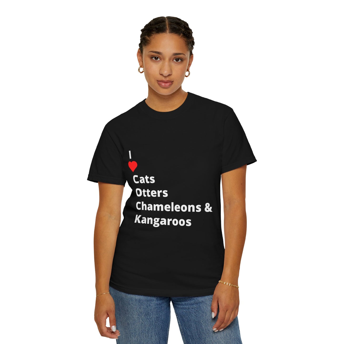 I ❤️ Cats Otters Chameleons & Kangaroos (C.O.C.K). For animal lovers. For those who love a well-placed acronym. 🐱🦦🐍🦘