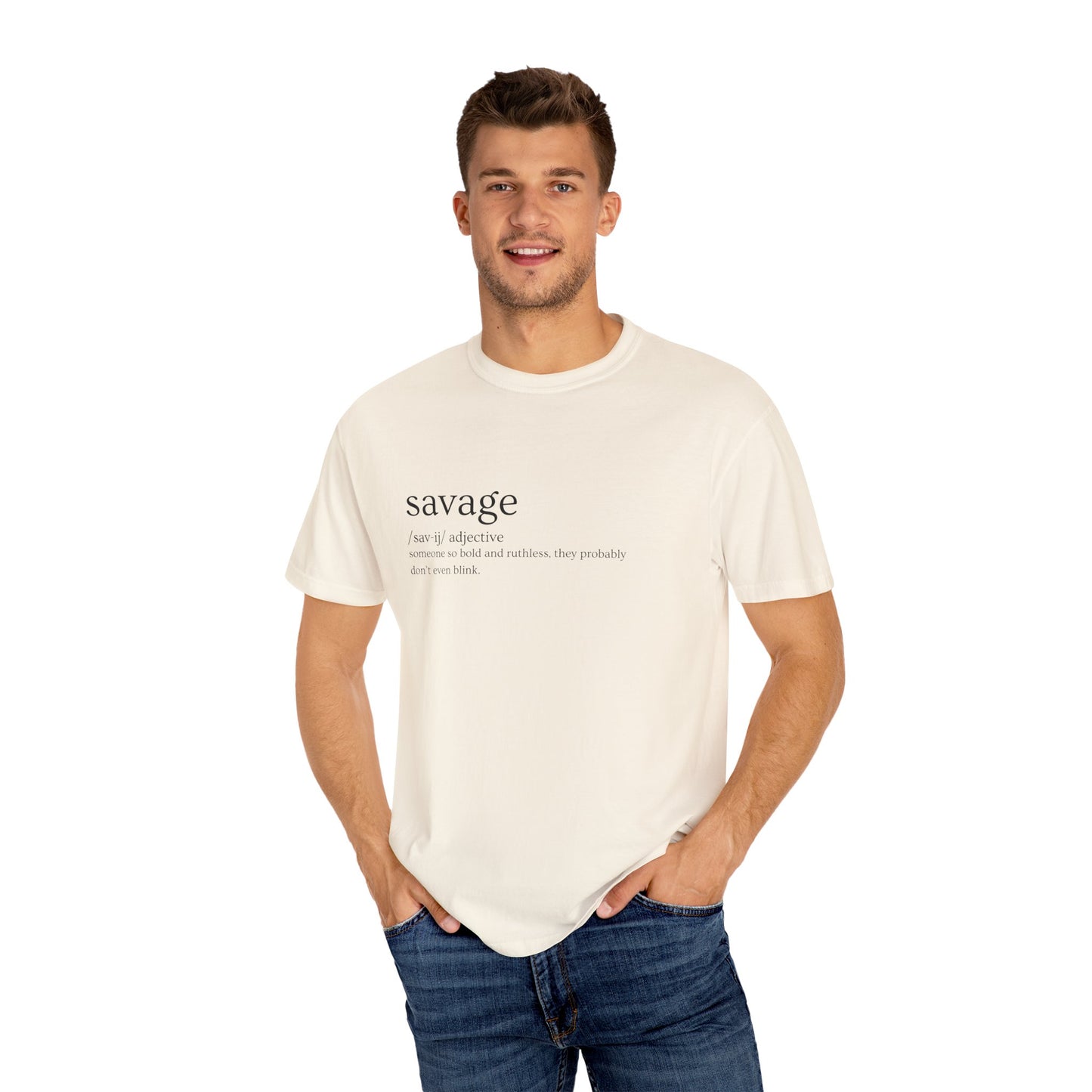 "Savage" Definition Tee - No Mercy, No Regrets