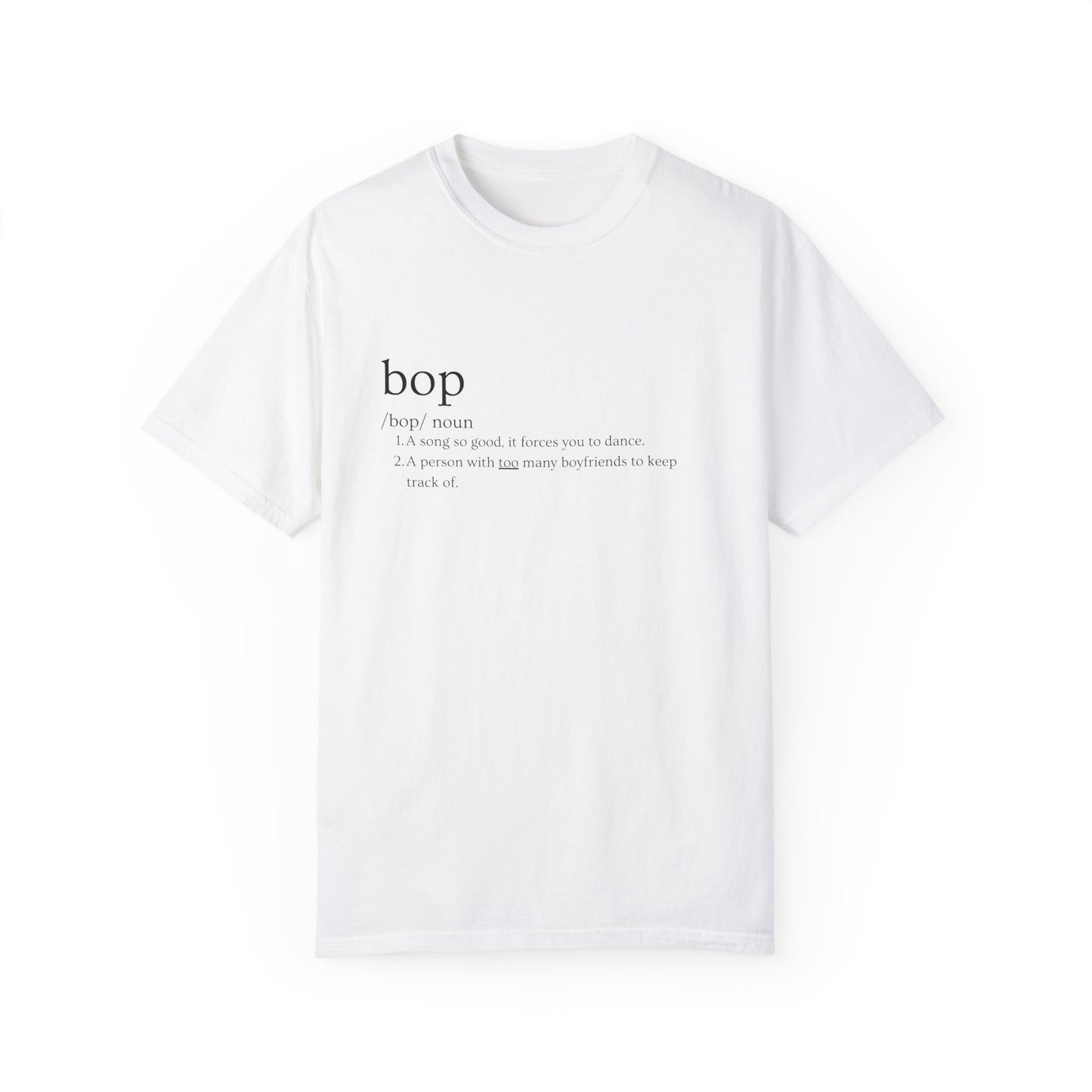 🔥 "BOP" Definition Tee – Beats On Point 🔥