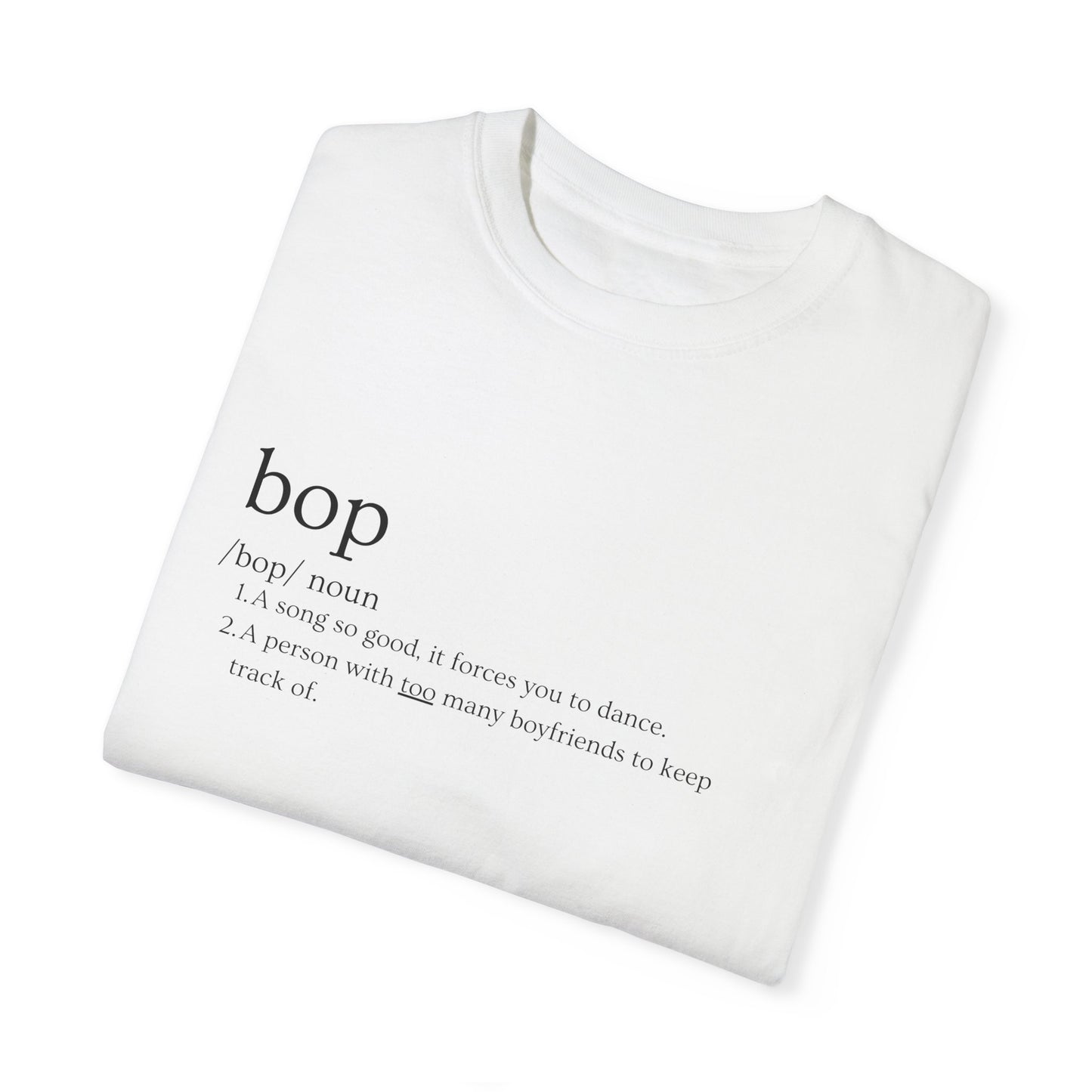 🔥 "BOP" Definition Tee – Beats On Point 🔥