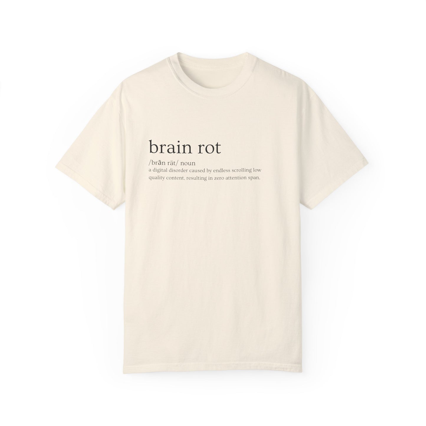 💾 "Brain Rot" Definition Tee – Zero Thoughts, Maximum Vibes