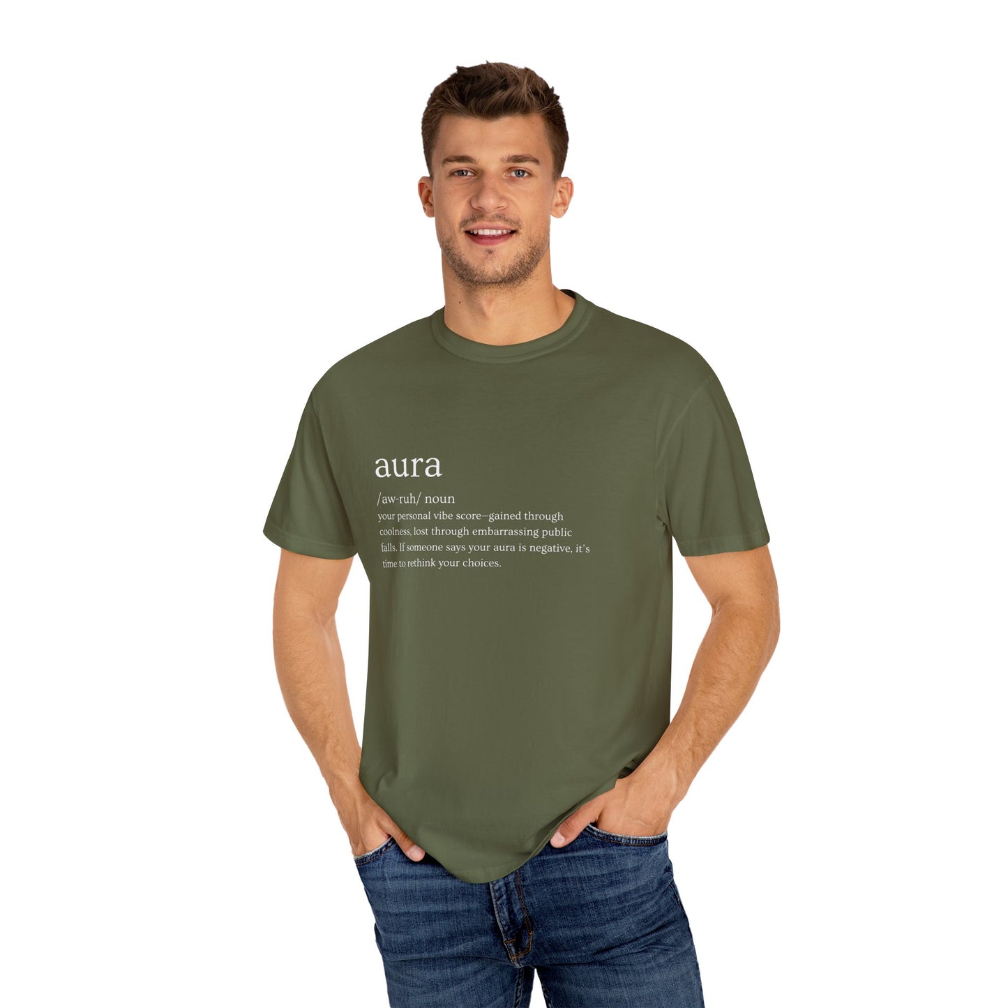 "Aura" Definition Tee – Your Vibe Score, Certified