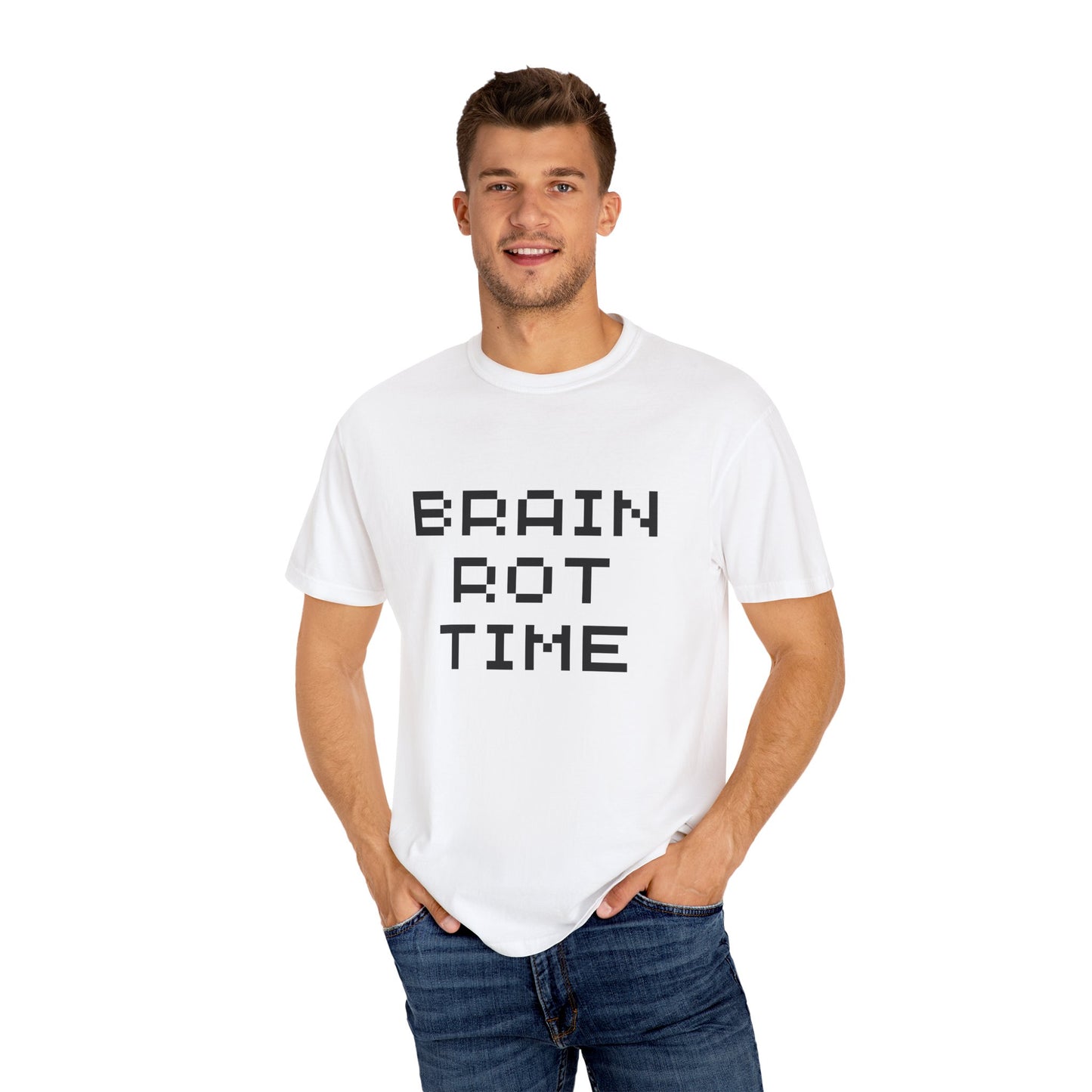 💾🧠⚰️ "Brain Rot Time" Tee – Zero Thoughts, Maximum Vibes 💾🧠⚰️