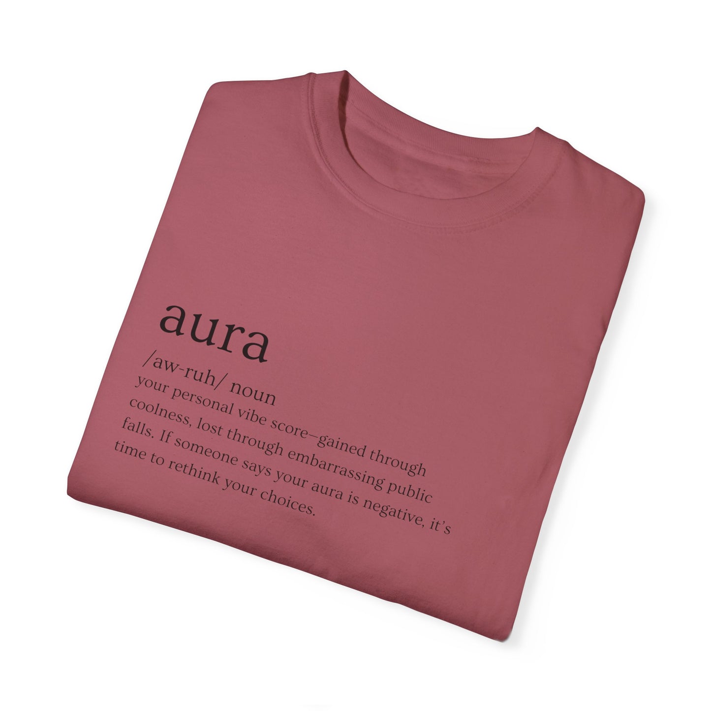 "Aura" Definition Tee – Your Vibe Score, Certified