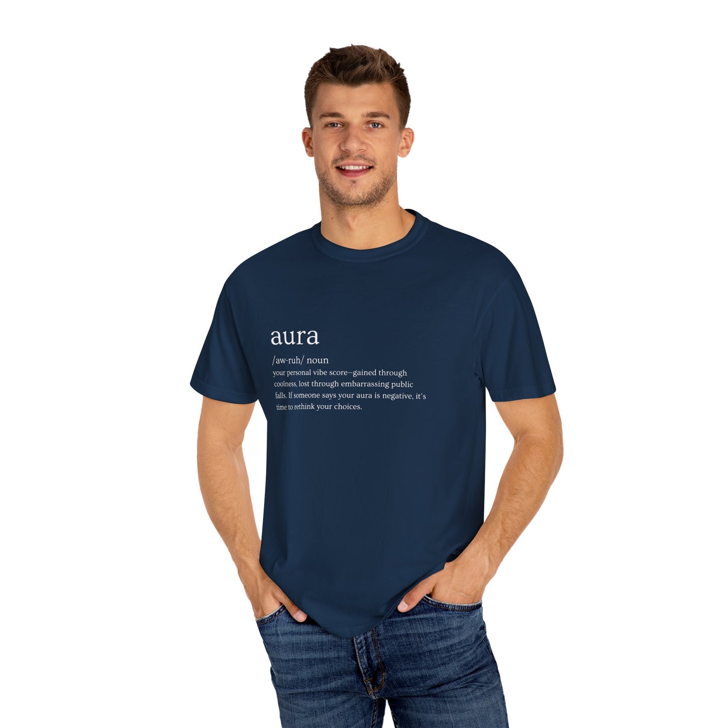 "Aura" Definition Tee – Your Vibe Score, Certified