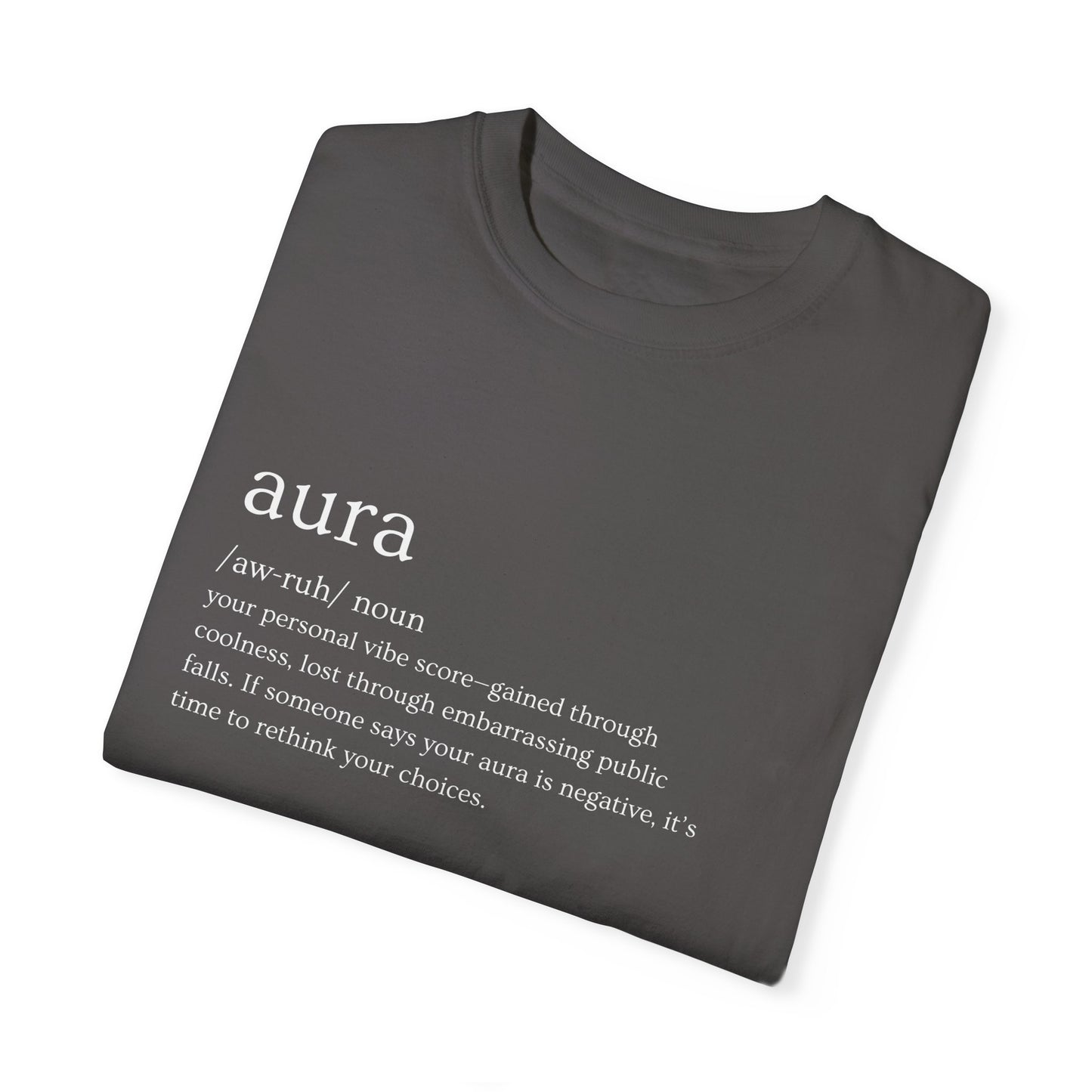 "Aura" Definition Tee – Your Vibe Score, Certified