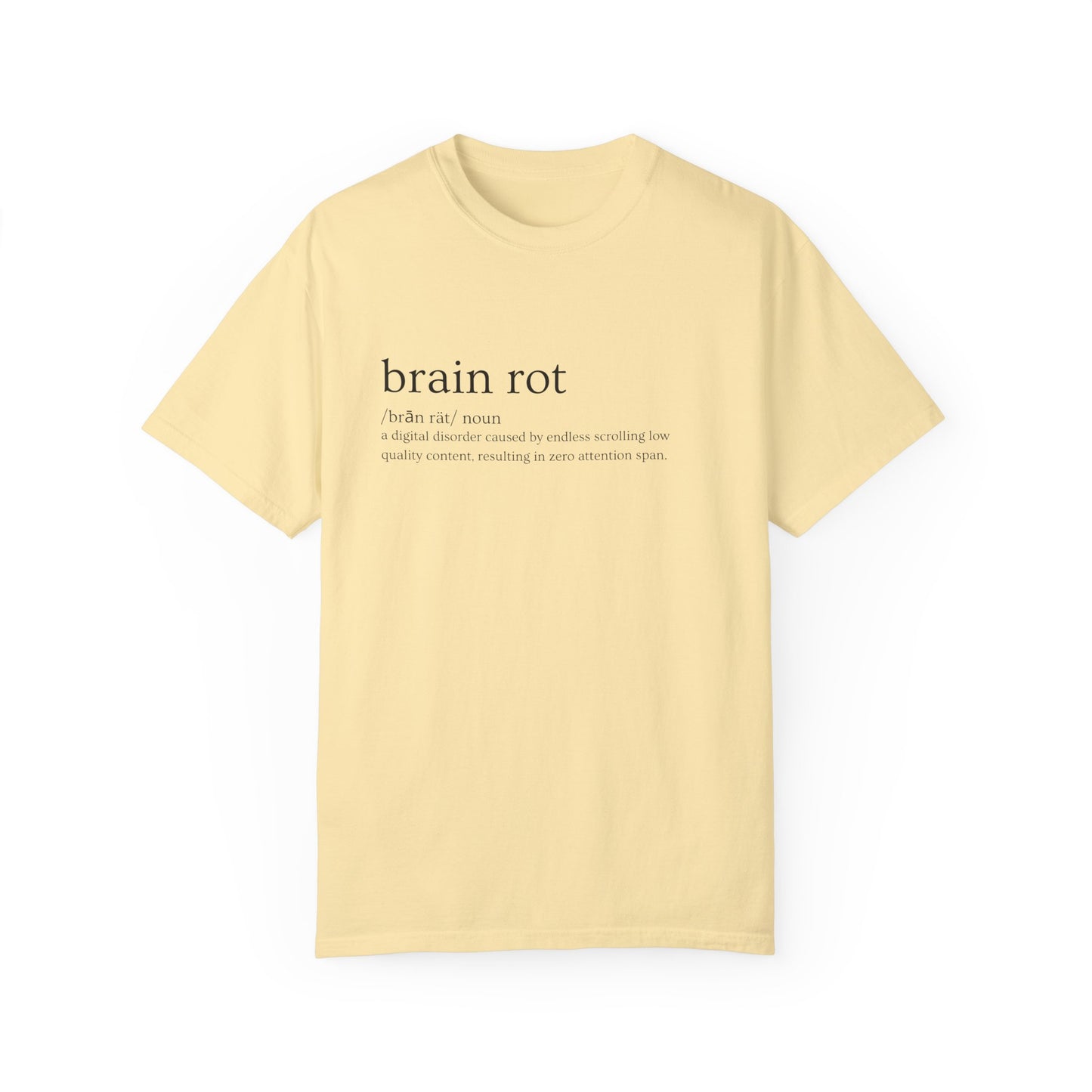 💾 "Brain Rot" Definition Tee – Zero Thoughts, Maximum Vibes