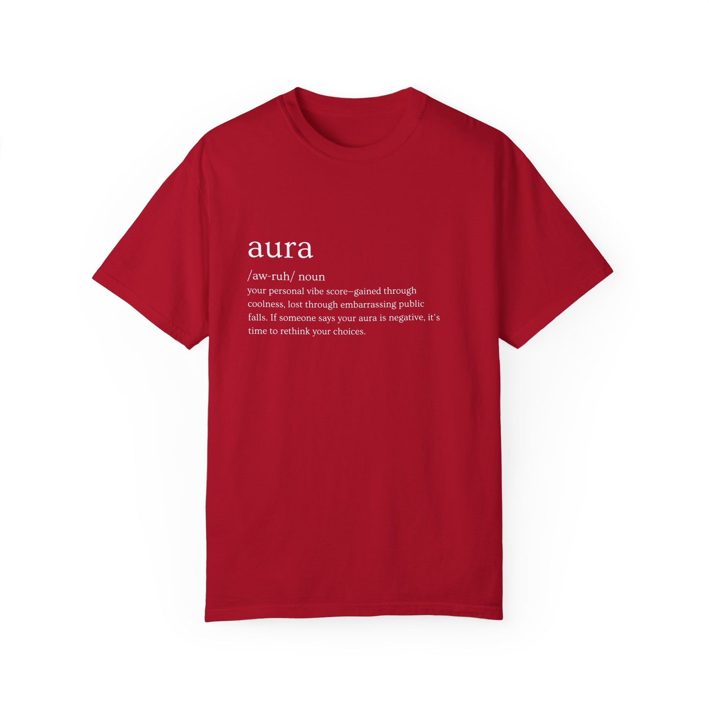 "Aura" Definition Tee – Your Vibe Score, Certified