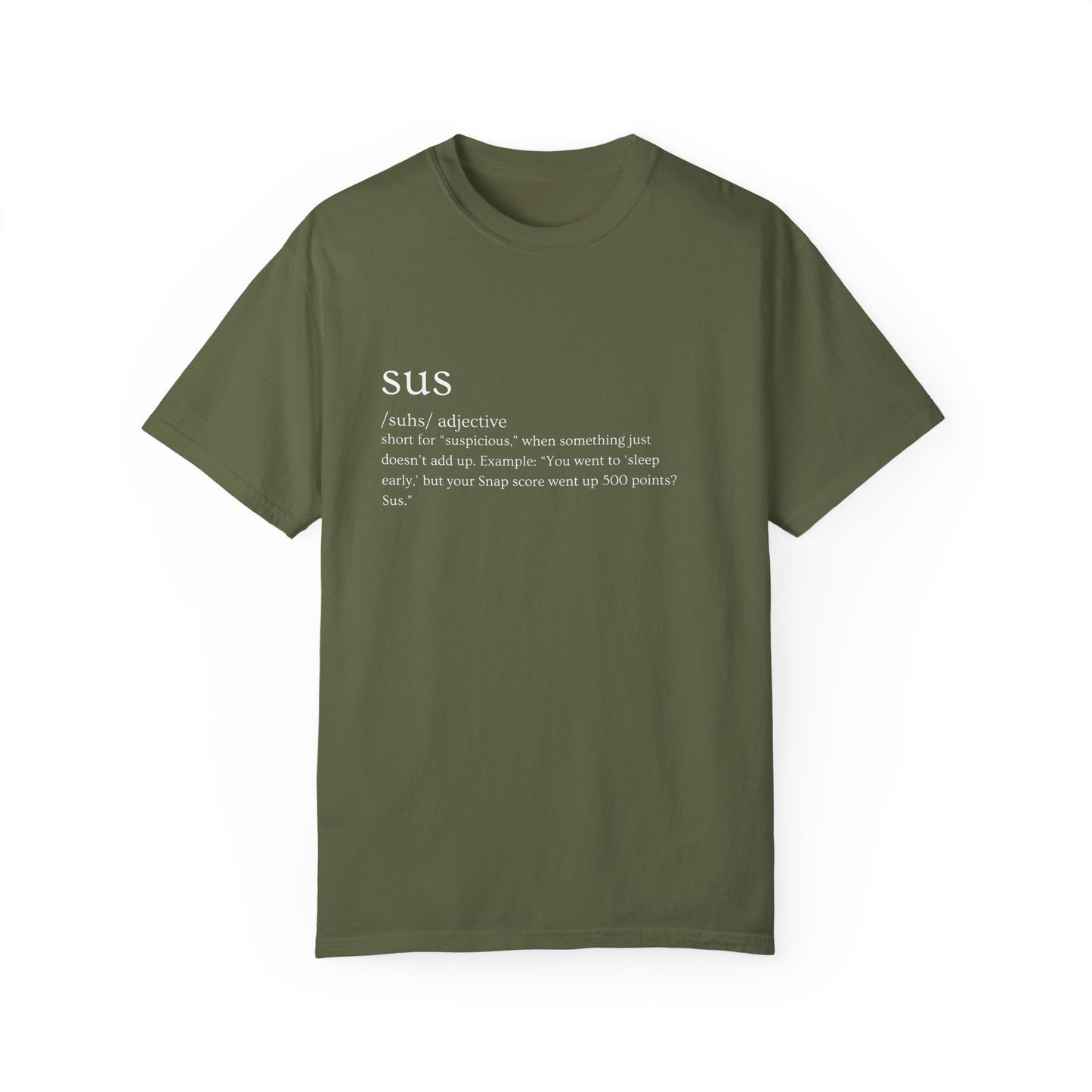 🤔"SUS AF" Definition Tee – Trust Issues Activated 🤔