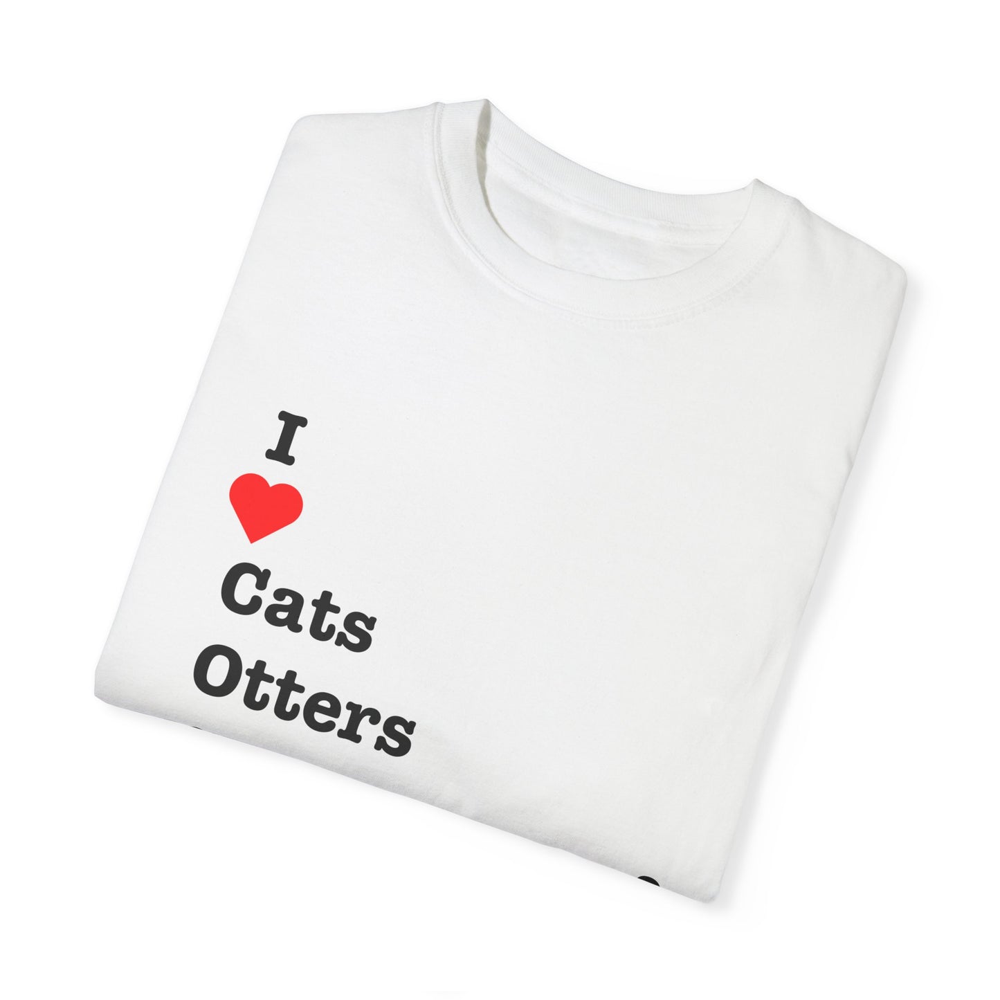 I ❤️ Cats Otters Chameleons & Kangaroos (C.O.C.K). For animal lovers… or those who love a well-placed acronym. 🐱🦦🐍🦘