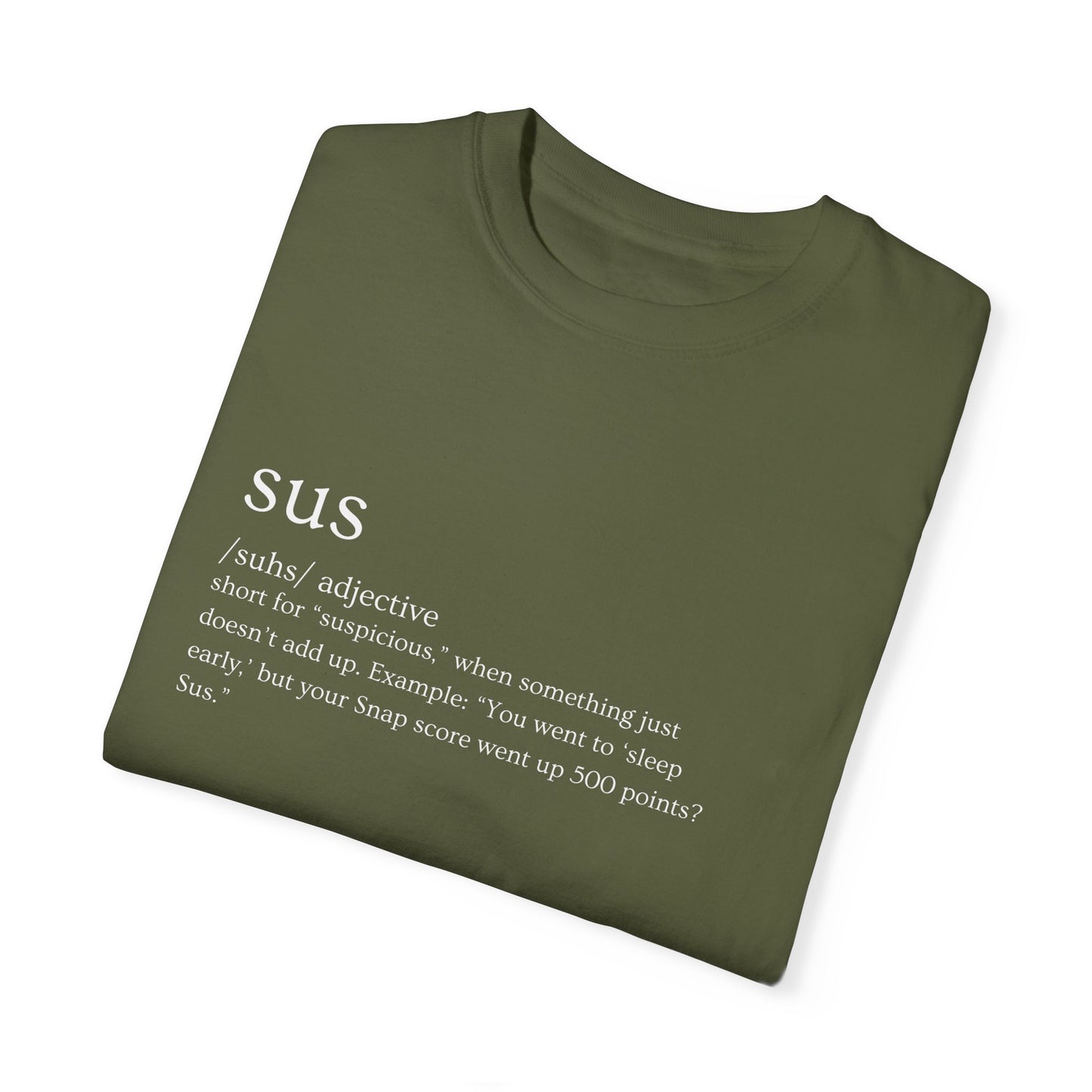 🤔"SUS AF" Definition Tee – Trust Issues Activated 🤔