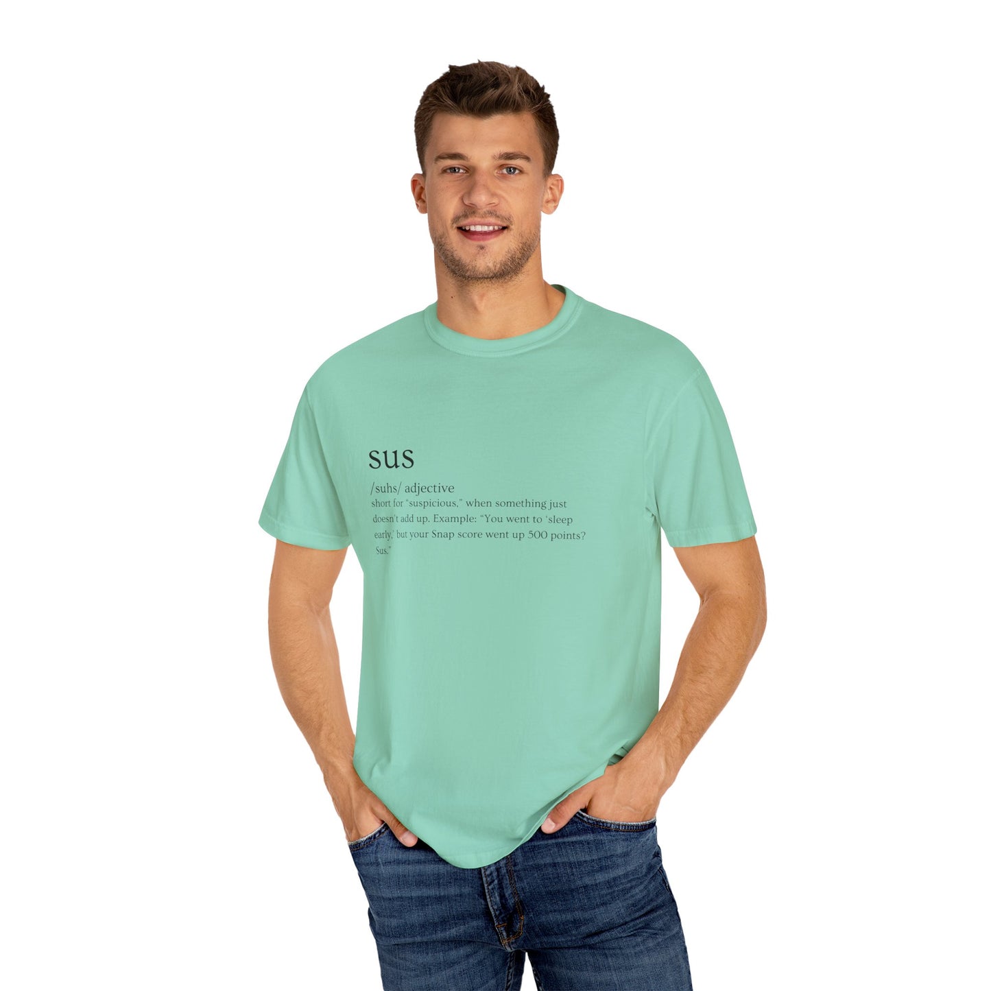 🤔"SUS AF" Definition Tee – Trust Issues Activated 🤔